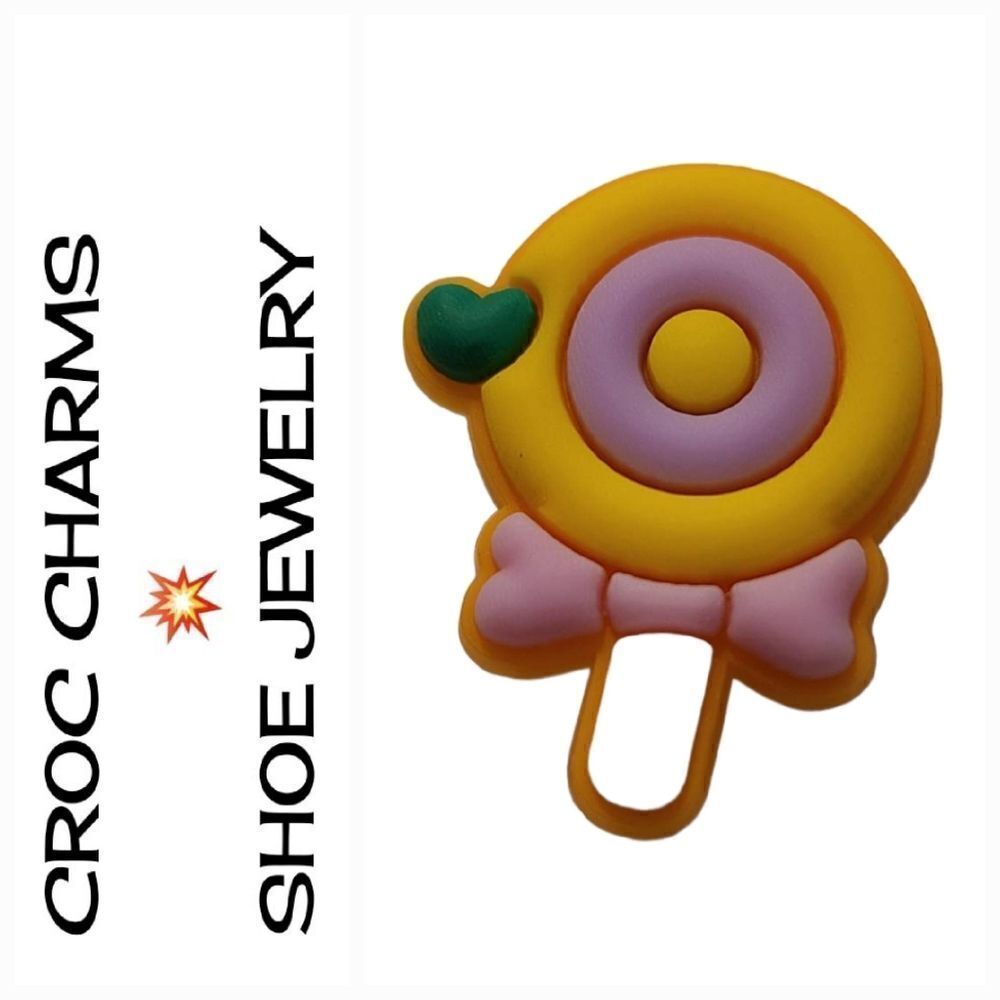 6/$20 Rubber Shoe Charm 🌟 Lolly Lollipop Kawaii Candy Treat Clog Shoe Jewelry